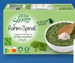 Aldi Süd All Seasons Rahm-Spinat Vegan Angebot