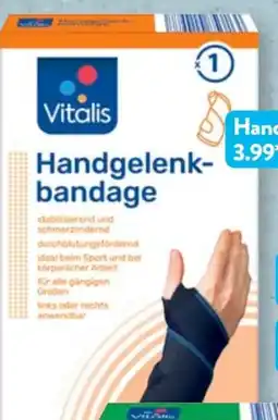 Aldi Süd Vitalis Handgelenkbandage Angebot