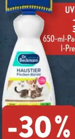 Aldi Süd Dr. Beckmann Haustier Flecken-Burste Angebot