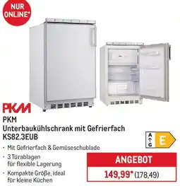 METRO PKM Unterbaukühlschrank mit Gefrierfach KS82.3EUB Angebot