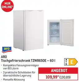 METRO ARO Tischgefrierschrank TZW8650E - 60 l Angebot