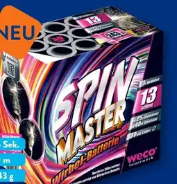 Aldi Süd Weco Feuerwerk Batterie Spin Master Angebot