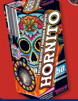 Aldi Süd Weco Feuerwerk Fontänen-Batterie Hornito Angebot