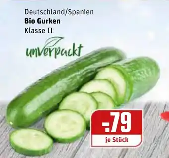 REWE Bio Gurken Angebot