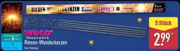 Aldi Nord Weco Feuerwerk Riesen-Wunderkerzen Angebot