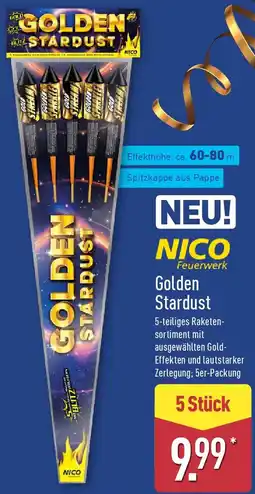 Aldi Nord NICO Feuerwerk Golden Stardust Angebot