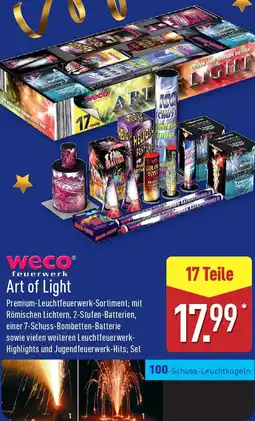 Aldi Nord Weco Feuerwerk Art of Light Angebot