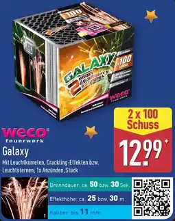 Aldi Nord Weco Feuerwerk Galaxy Angebot