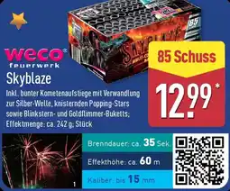 Aldi Nord Weco Feuerwerk Skyblaze Angebot