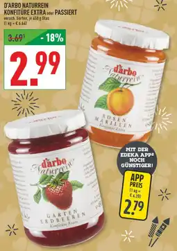 Marktkauf D'arbo naturrein konfitüre extra oder passiert Angebot