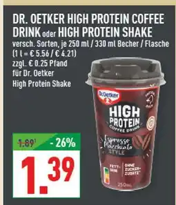 Marktkauf Dr. oetker high protein coffee drink Angebot