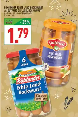 Marktkauf Böklunder echte land-bockwurst Angebot
