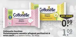 E-Center Cottonelle feuchtes toilettenpapier sensitiv pflegend Angebot