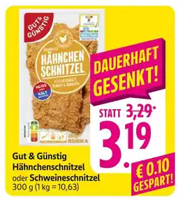 Edeka Gut & günstig hähnchenschnitzel Angebot