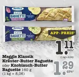 E-Center Meggle kräuter-butter baguette Angebot