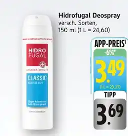 Edeka Hidrofugal deospray classic Angebot