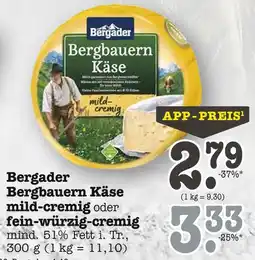 E-Center Bergader bergbauern käse mild-cremig Angebot