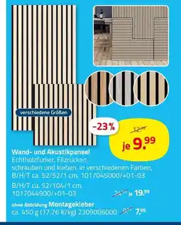 ROLLER Wand- und akustikpaneel Angebot
