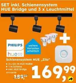 Globus Baumarkt Philips schienensystem hue „zilo“ Angebot