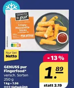 NETTO Genuss pur crispy-mozzarella-sticks Angebot