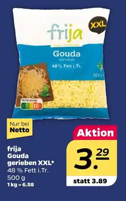 NETTO Frija gouda gerieben xxl Angebot