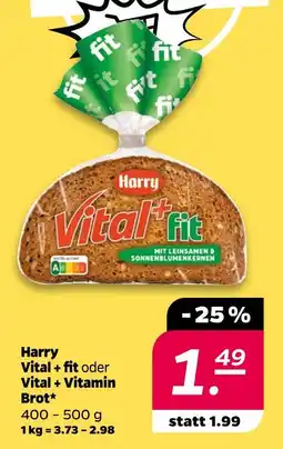 NETTO Harry vital + fit oder vital + vitamin brot Angebot