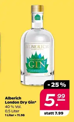 NETTO Alberich london dry gin Angebot