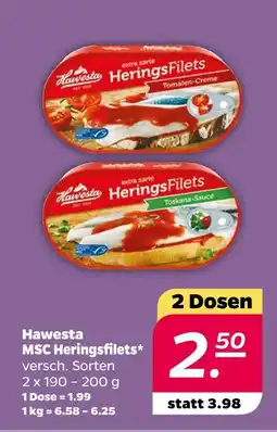NETTO Hawesta msc heringsfilets Angebot