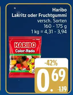 Marktkauf Haribo lakritz oder fruchtgummi Angebot