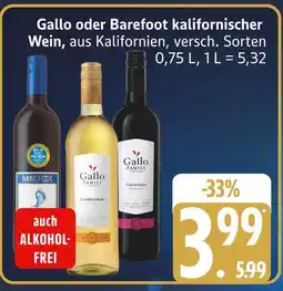 Marktkauf Barefoot kalifornischer wein Angebot