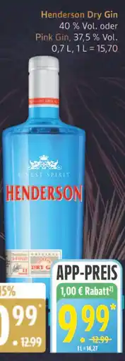 Marktkauf Henderson dry gin Angebot
