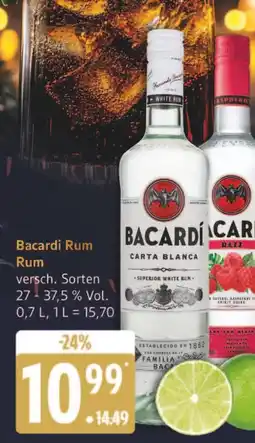 Marktkauf Bacardi rum carta blanca Angebot