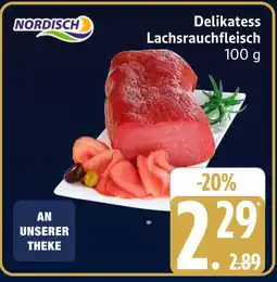 Marktkauf Nordisch delikatess lachsrauchfleisch Angebot