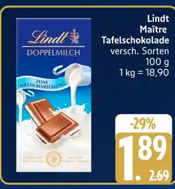 Marktkauf Lindt maître tafelschokolade Angebot