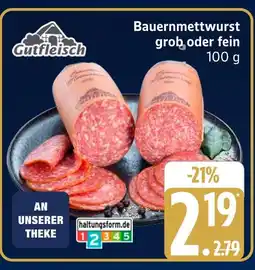 Marktkauf Gutfleisch bauernmettwurst grob Angebot