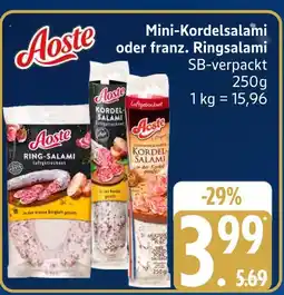 Marktkauf Aoste mini-kordelsalami Angebot