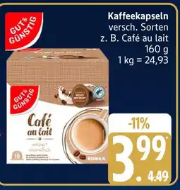Marktkauf Gut & günstig kaffeekapseln café au lait Angebot