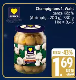 Marktkauf Edeka herzstücke champignons 1. wahl Angebot