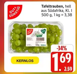 Marktkauf Gut & günstig tafeltrauben Angebot