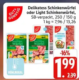 Marktkauf Gut & günstig delikatess schinkenwürfel Angebot
