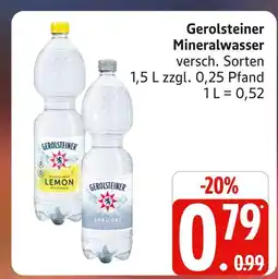 Marktkauf Gerolsteiner mineralwasser lemon Angebot