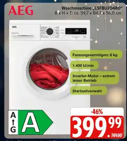 Marktkauf Aeg waschmaschine l5fbu20480 Angebot