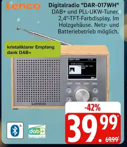 Marktkauf Lenco digitalradio dar-017wh Angebot