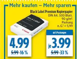 diska Canon black label premium kopierpapier Angebot