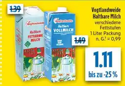 diska Vogtlandweide haltbare fettarme milch Angebot