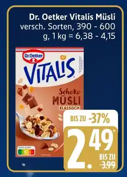 Edeka Dr. oetker vitalis müsli Angebot