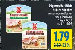 diska Rügenwalder mühle mühlen schinken zarter kochschinken Angebot