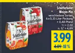 diska Schöfferhofer weizen-mix grapefruit Angebot