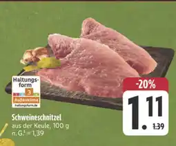 E-Center Schweineschnitzel Angebot