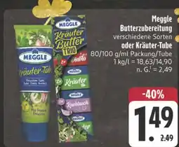 E-Center Meggle butterzubereitung kräuter-tube Angebot
